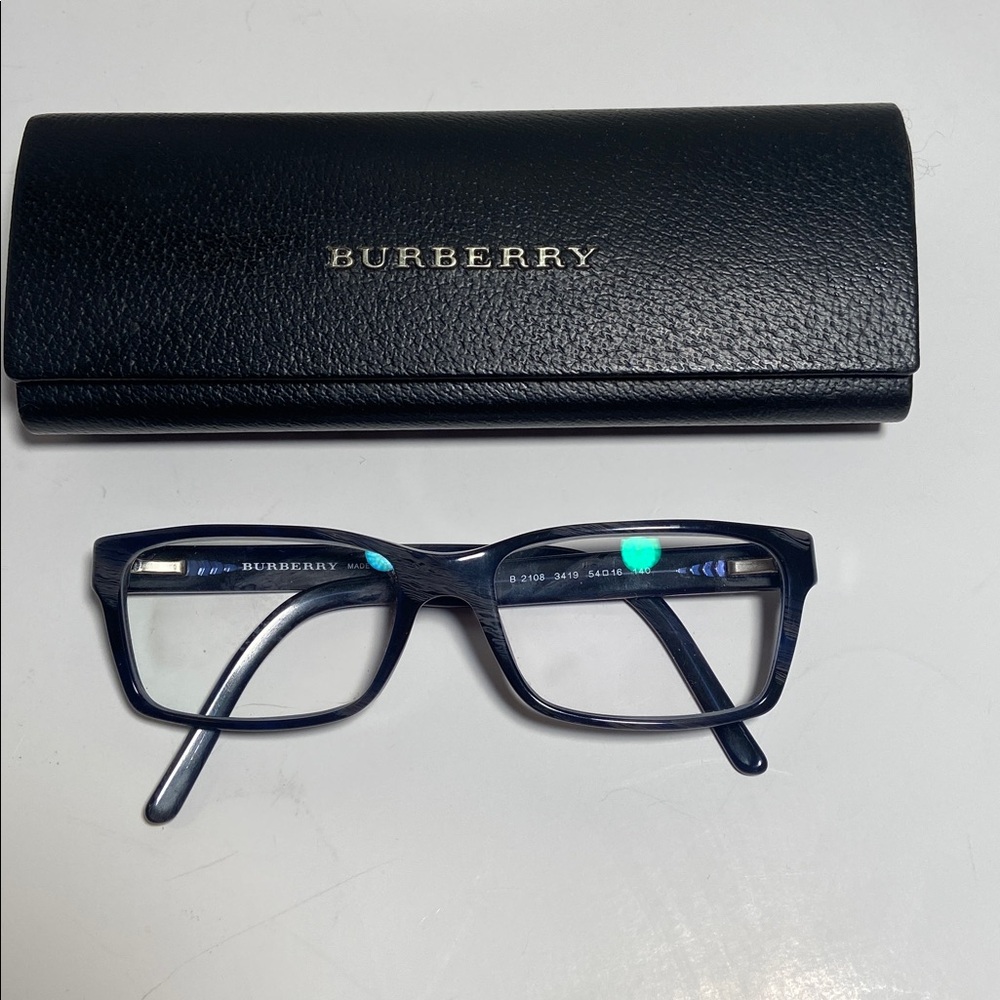 Authentic Burberry Glasses and Glass Case